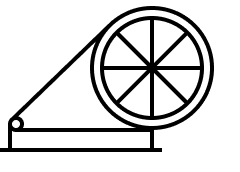 Spinning wheel illustration