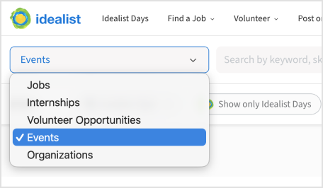 Dropdown screenshot