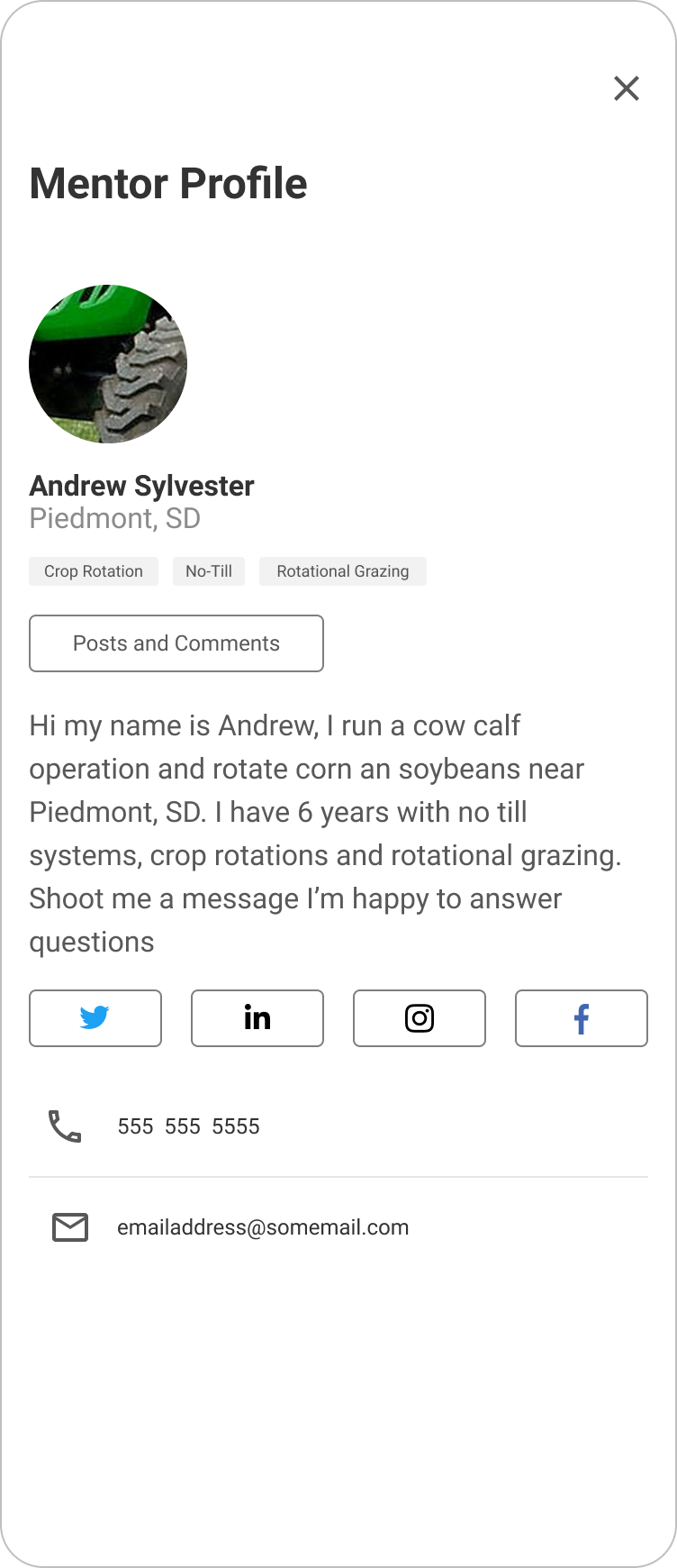 Find a Mentor Layout