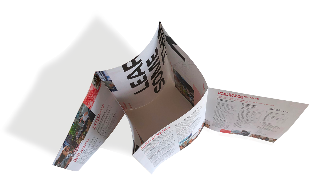 French folds of poster